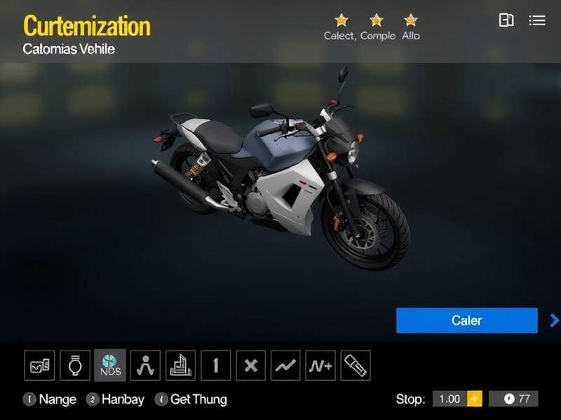 Bombay Glory Run vehicle customization screen